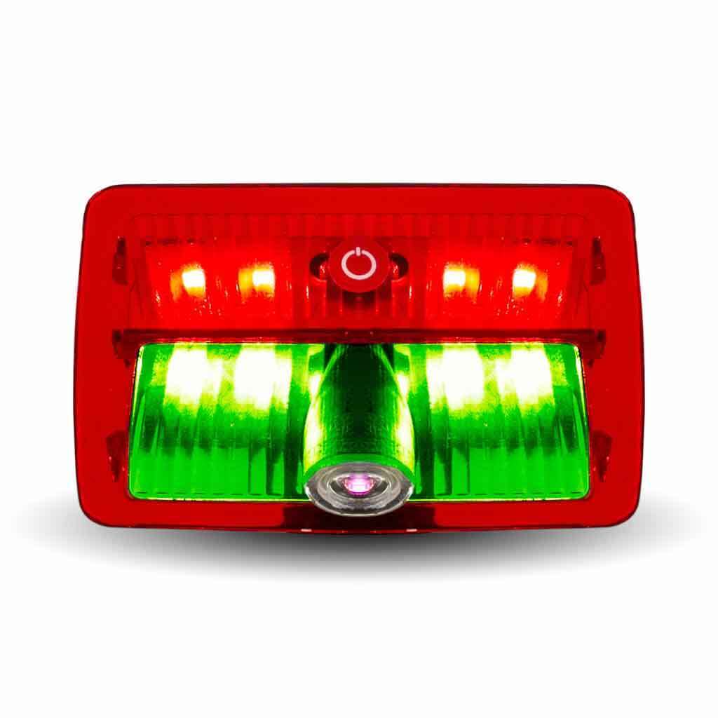 Trux Oval USA Flag Projector LED Door Light For Kenworth/Peterbilt – D