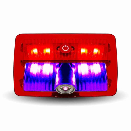Trux Rectangle USA Flag Projector LED Door Light For Kenworth/Peterbilt Driver Side 13 Diodes