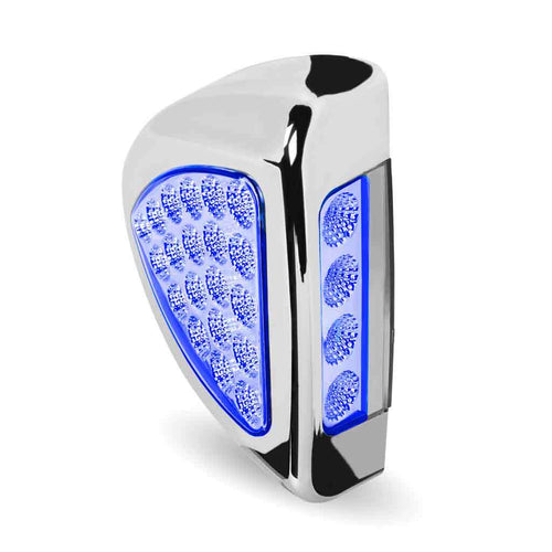 Trux Amber Turn & Marker to Blue Auxiliary Peterbilt Headlight Turn Signal LED Light – 24 Diodes