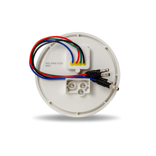 Trux 4″ Red Stop, Turn & Tail with RGB Auxiliary Round LED Light – 24 Diodes