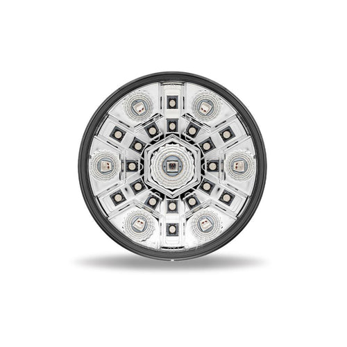 Trux 4″ Red Stop, Turn & Tail with RGB Auxiliary Round LED Light – 24 Diodes