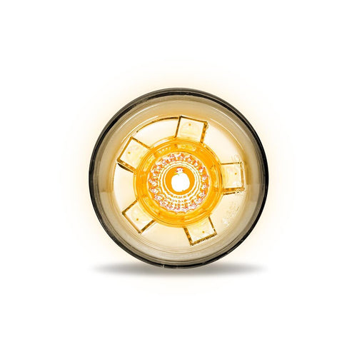 Trux 3/4″ Amber Clearance / Marker with RGB Auxiliary Round LED Light – 11 Diodes