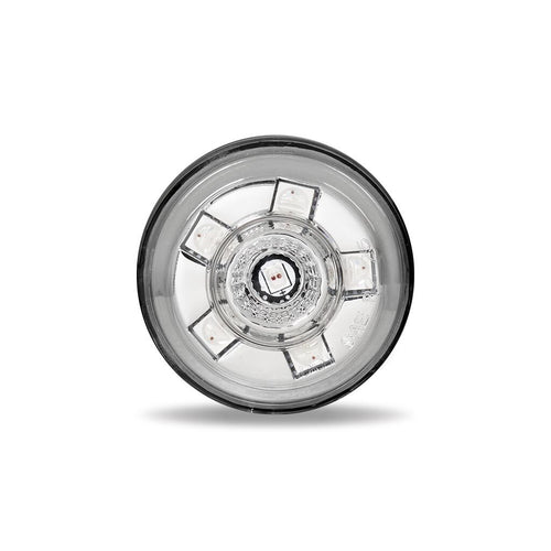 Trux 3/4″ Red Clearance / Marker with RGB Auxiliary Round LED Light – 11 Diodes