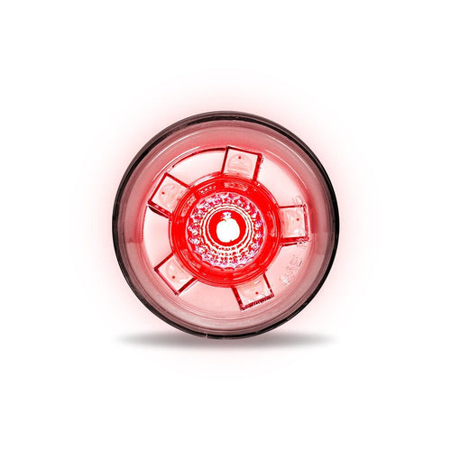 Trux 3/4″ Red Clearance / Marker with RGB Auxiliary Round LED Light – 11 Diodes