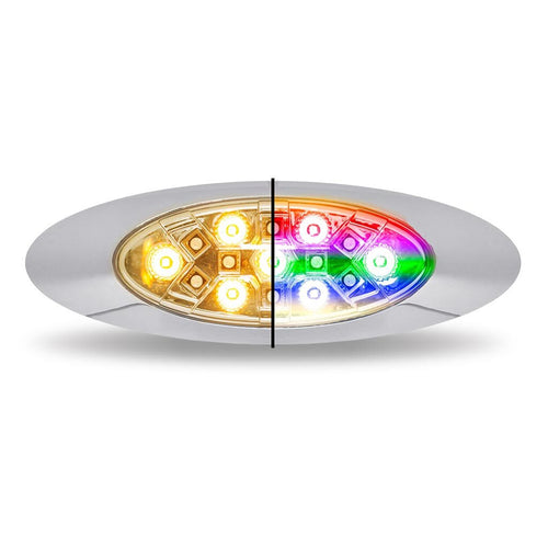 Trux Amber Clearance / Marker with RGB Auxiliary Generation 4 LED Light – 18 Diodes