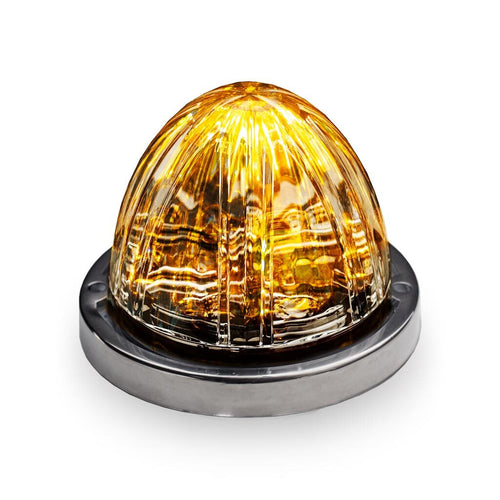 Trux Amber Clearance / Marker with RGB Auxiliary Watermelon LED Light – 21 Diodes