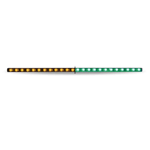 Trux 17″ Amber Marker to Green Auxiliary Undermount Dual LED Light – 24 Diodes