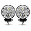 Trux 4.5″ Radiant Series Round LED Work Lamps With Maximum Light Output – Combination Spot & Flood Beam 4300 Lumens (Each)