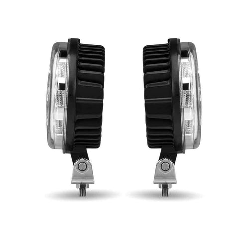 Trux 4.5″ Round LED Work Lamps W/Maximum Light Output, Combination Spot & Flood Beam 4300 Lumens (Each)