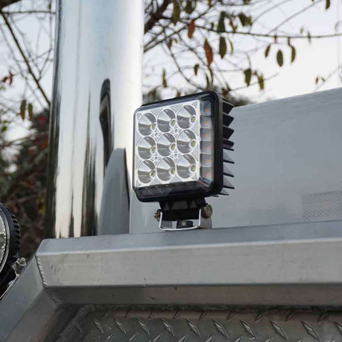 Trux 4.25″ Square LED Work Lamp With Strobe Function – Spot Beam | 3500 Lumens