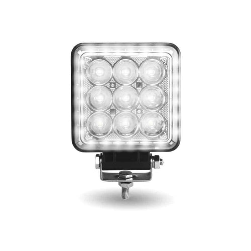 Trux 4.25″ Radiant Series Square LED Work Lamp With Maximum Light Output – Spot & Flood Combo | 4000 Lumens