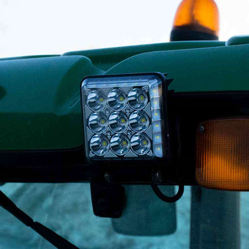 Trux 4.25″ Radiant Series Square LED Work Lamp With Maximum Light Output – Spot & Flood Combo | 4000 Lumens