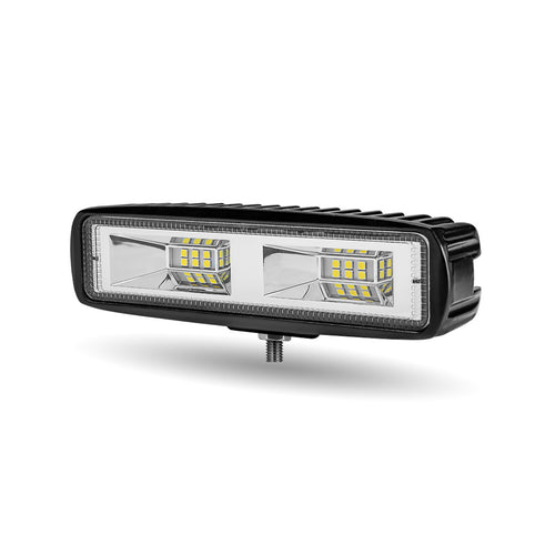Trux 6″ Rectangle LED Work Lamp With High Power Performance – Super Wide Flood Beam 1100 Lumens