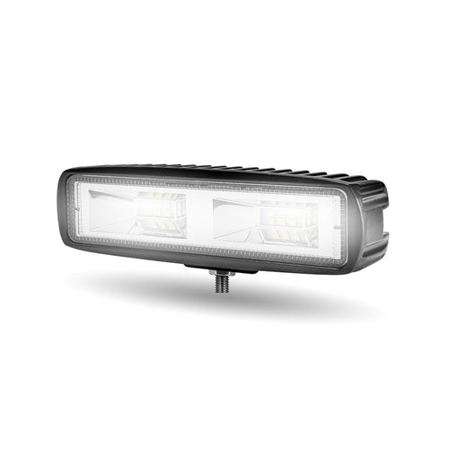 Trux 6″ Rectangle LED Work Lamp With High Power Performance – Super Wide Flood Beam 1100 Lumens