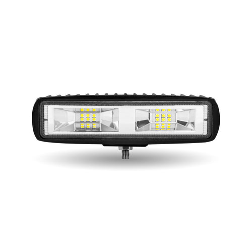 Trux 6″ Rectangle LED Work Lamp With High Power Performance – Super Wide Flood Beam 1100 Lumens