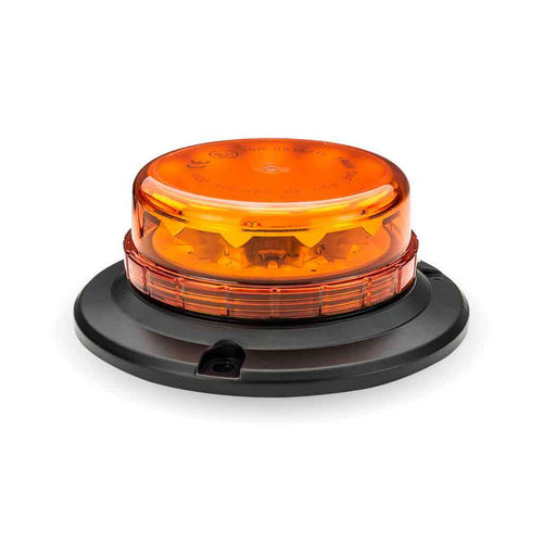 Trux Class 1 Beacon Low Profile Permanent Mount LED Warning Mount – Amber | 36 Flash Patterns