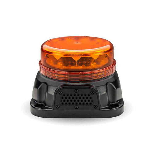 Trux Class 1 Beacon Built-In Back Up Alarm Permanent Mount LED Warning Light – 97 Decibels | 36 Flash Patterns