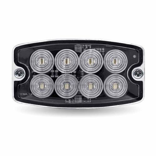 Trux Dual Solid Color Directional LED Slim Surface Strobe Light – Amber / White Strobe