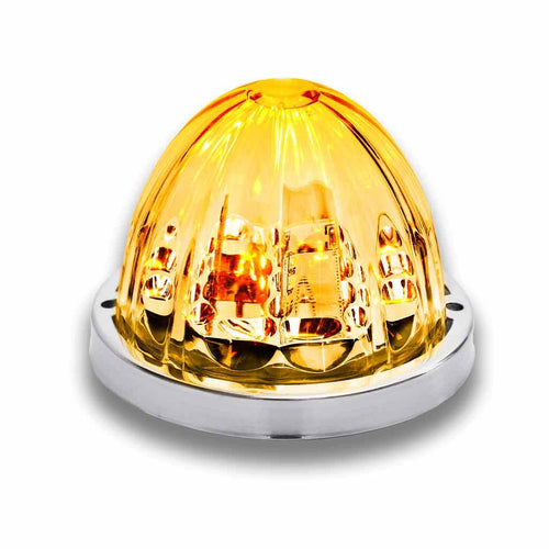 Trux Amber Clearance & Marker To Blue Auxiliary Star-Burst Watermelon LED Light – 19 Diodes