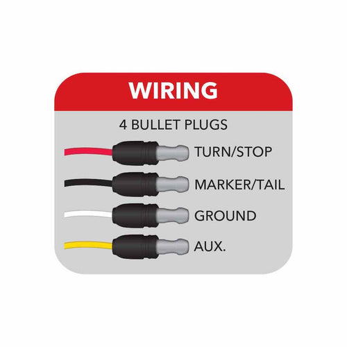 Trux Amber Clearance & Marker To Green Auxiliary Star-Burst Watermelon LED Light – 19 Diodes