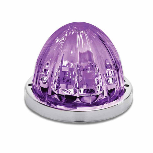 Trux Amber Clearance & Marker To Purple Auxiliary Star-Burst Watermelon LED Light – 19 Diodes