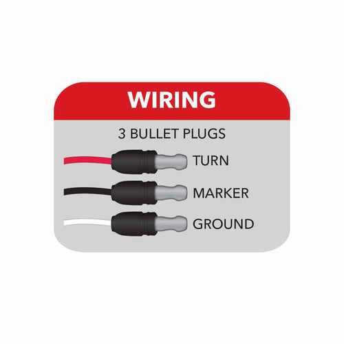Trux Amber Clearance & Marker Star-Burst Watermelon LED Light – 19 Diodes