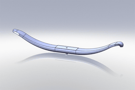 Reyco Trailer Leaf Spring 1 Leaf 12,500 lbs. Capacity