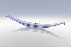 Transpro Trailer Spring 4 Leaves  14,000 lbs. Capacity