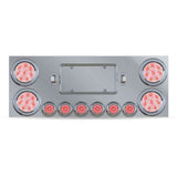 Trux LED Rear Center Panel – 4″ & 2″ LEDs (Clear Lens) | Stainless Steel