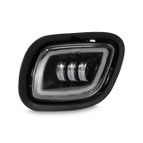LED Projector Fog Light With Black Housing, Fits Freightliner Cascadia