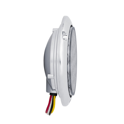 4" Led Light With Flange Mount (Red/Green Clear Lens)
