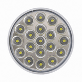 4” Round Light Led (Amber/Clear Lens) 12V