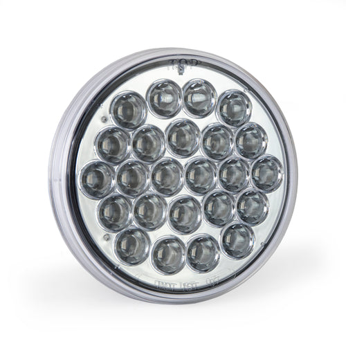 4” Round Led Light Red/Blue Clear Lens 12/24V