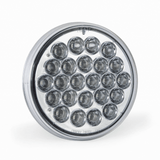 4” Round Led Light Red/Blue Clear Lens 12/24V