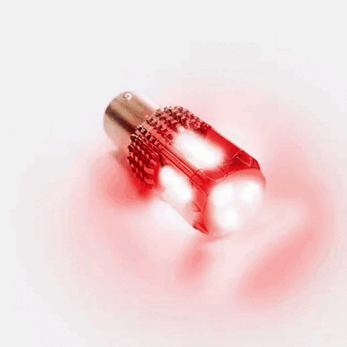 Red / Purple 1157 Dual Color 15 LED Bulb for Glass Lens Light