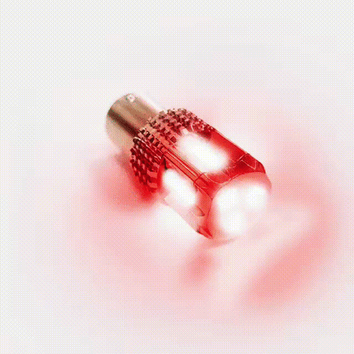 Red / Green 1157 Dual Color 15 LED Bulb for Glass Lens Light