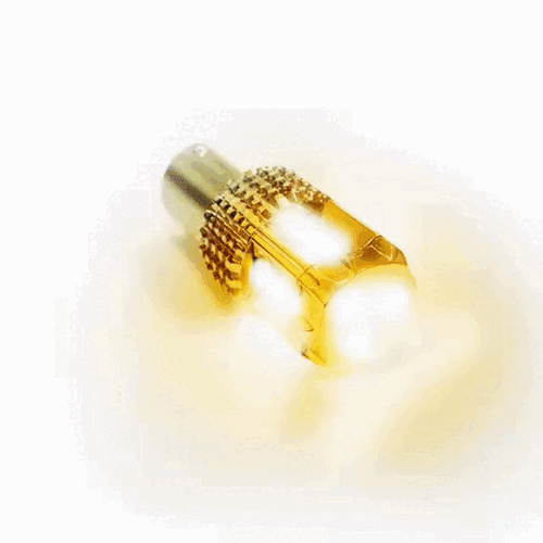 Amber 1157 Bulb 15 LED For Glass Lens Light