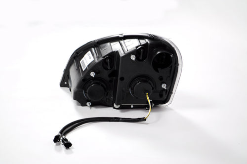 Black Headlight w/ LED High/Low Beam Fits Freightliner Cascadia (2008-2015)