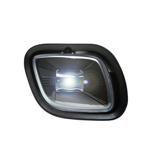 LED Projector Fog Light Black Reflector fits Freightliner Cascadia