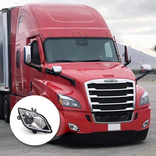 Chrome High Power LED Fog Light Fits Freightliner Cascadia 2018+ Driver