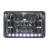 4"x 6" Halogen Headlight with 9 White LEDs