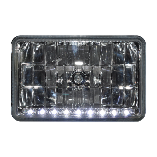 4"x 6" Halogen Headlight with 9 White LEDs