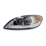 Chrome Headlight W/ LED Bar Fits International ProStar 2006-2017