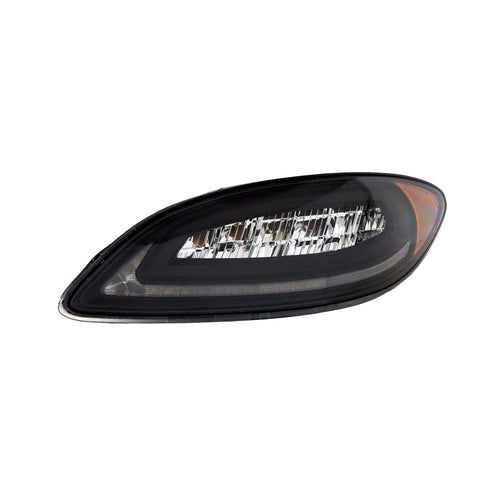 Black Head Lamp Fits International Prostar 08-18 Driver Side