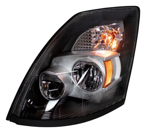 Headlight fits Volvo VN / VNL 03+ LED Lights Chrome Reflector