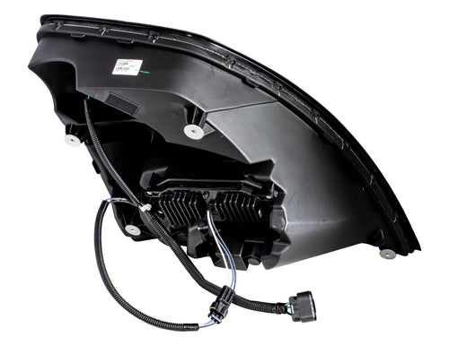 Headlight fits Volvo VN / VNL 03+ All LED Lights Black Reflector
