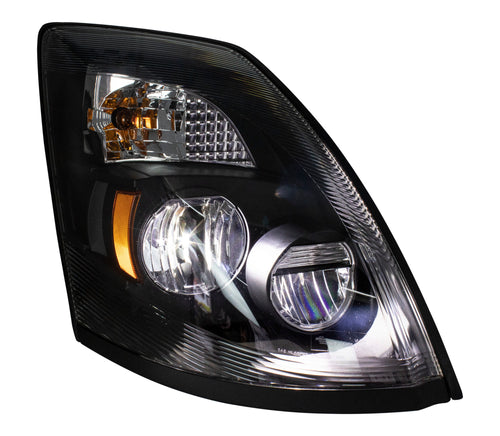 Headlight fits Volvo VN / VNL 03+ All LED Lights Black Reflector