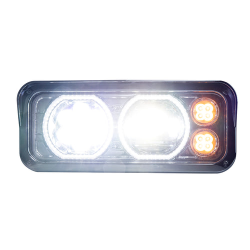 Chrome Projector LED Headlight fits Freightliner Classic, Peterbilt, Kenworth, and Western Star 4900