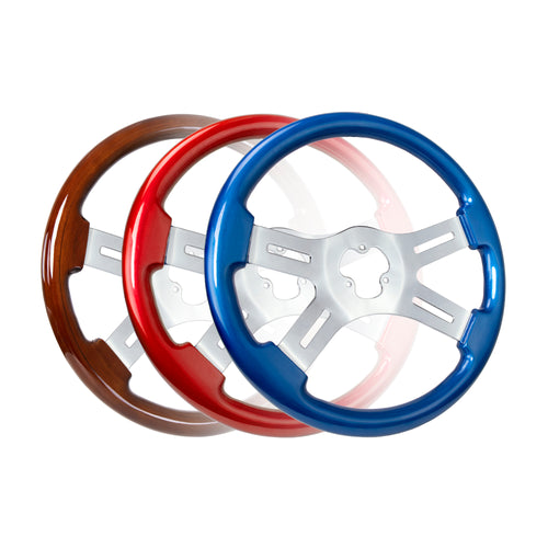 16" Wood Steering Wheel - 4 Spoke Classic
