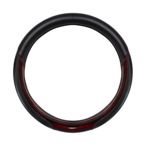 18” Steering Wheel Cover Wood Red